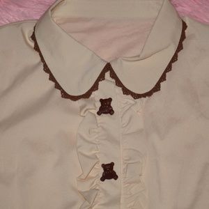 Lolita Bear Button Blouse